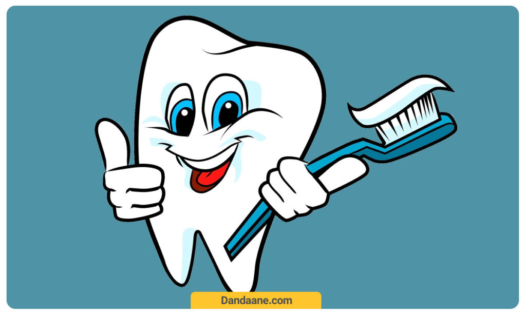 وکتور مسواک زدن دندان ها