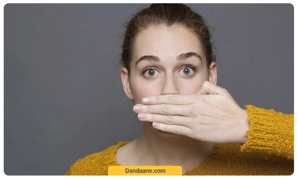 عکسی از بوی بد دهان