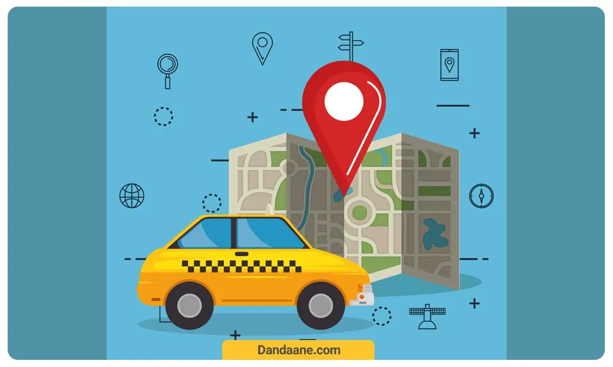 تصویر شماتیک از موقعیت مطب