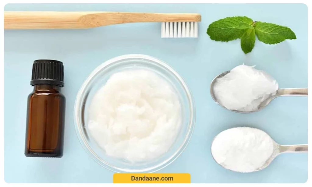 خمیر دندان خانگی با روغن نارگیل و جوش شیرین